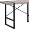 Homeroots 30 in. Taupe Particle Board & Black Metal Computer Desk 333474 - alternate 5
